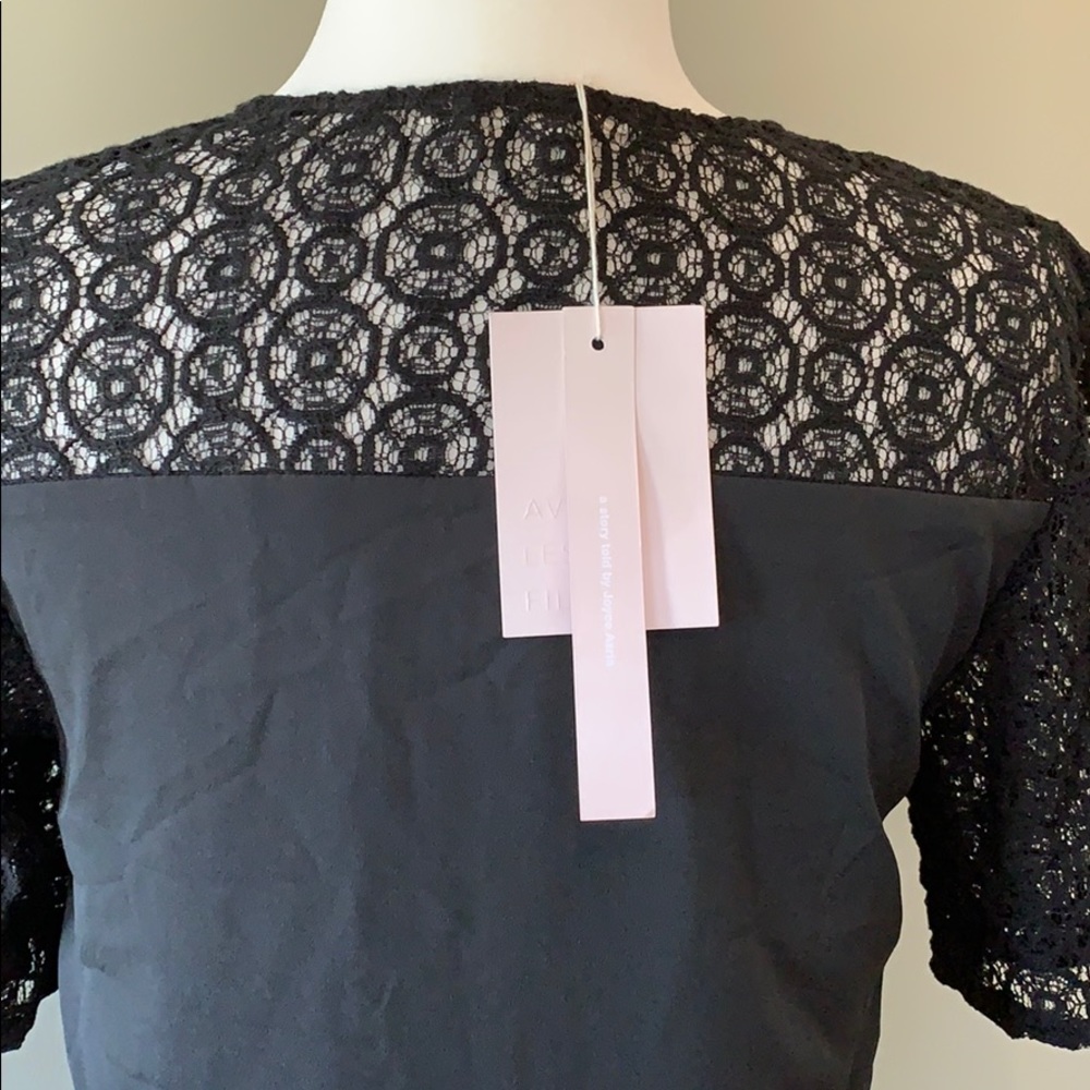 Avec Les Filles Lace Insert Mini Shift Dress - Picture 6 of 6